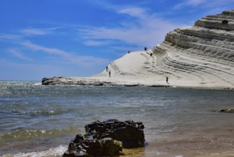 Sacala dei Turchi, or Stairway of the Turks, near Agrigento, in Sicily, Italy
