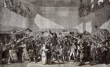 The Tennis Court Oath, French National Assembly, June 20th, 1789