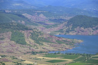 View from Mont Liausson to Lac Salagou, Mourèze, Département Hérault, France