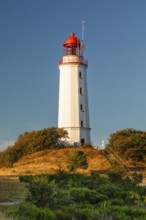 Dornbusch lighthouse, Hiddensee island, Rügen, Pomerania, Mecklenburg-Western Pomerania, Germany,