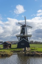 Bovenrijge mill, sawmill, polder mill, hulling mill and grain mill, Ten Boer, Groningen,