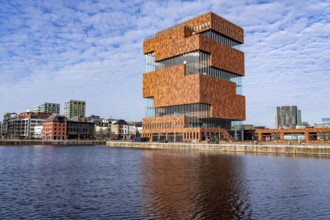 The MAS, Museum aan de Stroom, Museum am Strom, Bonapartdok, harbour basin, old harbour district,