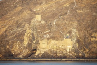 Boat trip along the al Khayran coast, Fort Al Jalali, Muscat, Oman