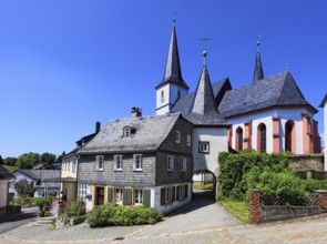 The fortified church Zum Heiligen Geist in Grafengehaig. It is one of the best-preserved and oldest
