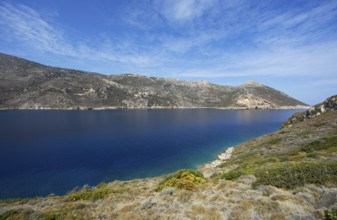 Coast of the Mani on the Laconian Gulf near Porto Kagio, Laconia, Peloponnese, Greece