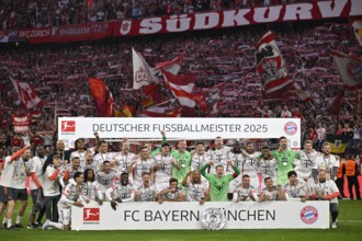FC Bayern Munich FCB celebrates 34th championship title, championship celebration, championship