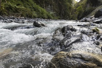 The narrow Tamina Gorge between Bad Pfäfers and Bad Ragaz, St. Gallen, Switzerland