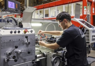 Oberhausen, North Rhine-Westphalia, Germany, Apprentices in metalworking professions. Apprentice at