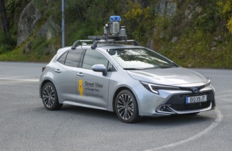 Google Maps Streetview car camera filming vehicle, Frende, Baiao, Portugal