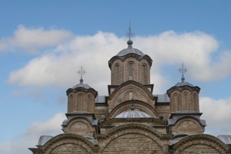 Gracanica Monastery, cross-domed church with five domes, UNESCO World Heritage Site, Gracanica,