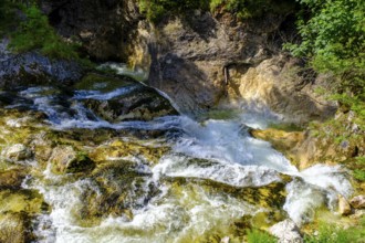 Höllbachklamm at Wegkapelle Maria an der Klamm, Höllbach, Weissenbachtal, Salzkammergut, Upper