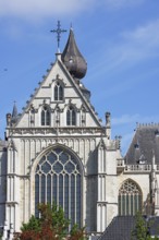 Cathedral of Our Lady, Onze-Lieve-Vrouwekathedraal, nave, side view via side entrance, Gothic,