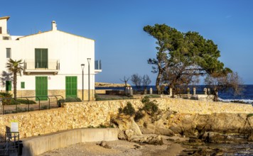 Small houses and villas on the north coast, Cala Rajada, Balearic Islands, Majorca, Spain