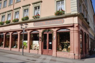 Heidelberg, Germany, June 28th 2024: Store front of German company called 'Käthe Wohlfahrt' that