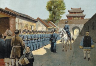 German troops of naval infantry of the Kiautschou Bay concession in China, c. 1900, Deutsche