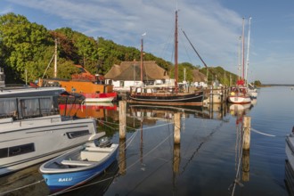 Harbour of Kloster, Hiddensee Island, Rügen, Pomerania, Mecklenburg-Western Pomerania, Germany,