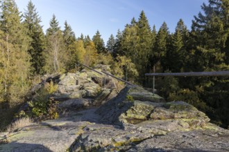 Wendelstein rock formation near Grünbach, Vogtland, Saxony, Germany