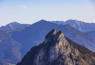 View from Windkogel to Sparberl, Postalm, Osterhorn group, Salzkammergut, Salzburg province,