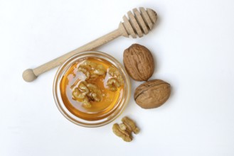 Walnuts in blossom honey, honey and walnuts