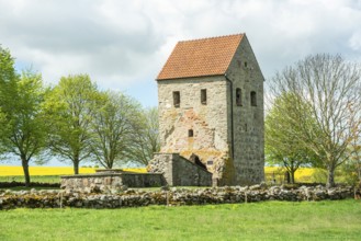 Nedraby church ruin, built in the 13th century and abandoned in 1635. Located at Tomelilla