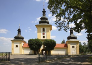 Pilgrimage Church of Maria Loreto in Starý Hroznatov, Altkinsberg, Cheb District, Cheb, Bohemia,