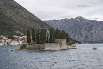 Monastery island of Sveti Ðorde, St George, Bay of Kotor, Montenegro, Balkans