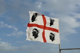 Sardinia flag in the wind, flag, flag, Sardinia, Italy