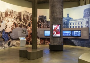 Parliamentary history exhibition in the German Cathedral at Gendarmenmarkt, Berlin, Germany