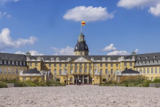 Karlsruhe Palace, former residence of the Margraves and Grand Dukes of Baden. Karlsruhe,