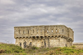 Old tower at fortress at Pointe du Toulinguet on the french coast, Camaret-sur-Mer, Crozon