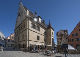 Old Town Hall, built from 1470 to 1476, Marktpl. 1, Weissenburg, Middle Franconia, Bavaria, Germany