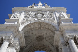 Triumphal Arch of Rua Augusta, Arco da Rua Augusta, Baixa neighbourhood, Lisbon, Portugal