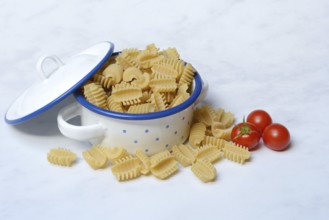Italian pasta in pots, Radiatori variety