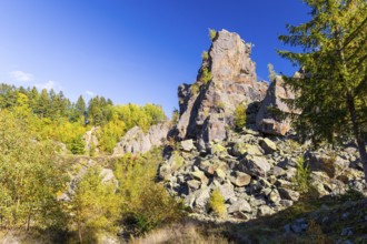 Rocks in the Binge in Geyer, Erzgebirge, Saxony, Germany