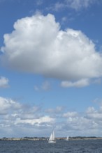 Sailboats, coast near Broager, Syddanmark, Denmark