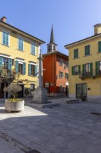 Market square in Mergozzo, Mergozzo, Lago di Mergozzo, Piedmont, Italy