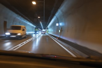 Tunnel on the Brenner motorway, South Tyrol, Italy