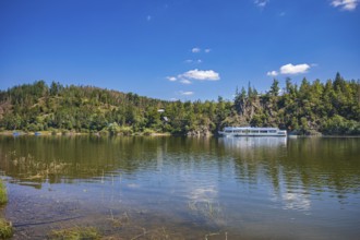 Bleiloch dam near Saalburg, Thuringia, Germany