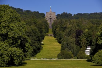Bergpark Wilhelmshoehe with the Hercules Monument and the Hall of Socrates, UNESCO World Heritage
