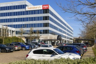 Sainsbury's Argos office building, Avebury Boulevard, Milton Keynes Central, Buckinghamshire,