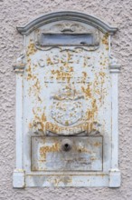 A partially weathered letterbox, St. Lorenzen, Bolzano, Trentino, South Tyrol, Italy