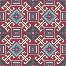 Traditional Georgian folk art embroidery vector pattern