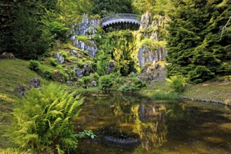 Bergpark Wilhelmshöhe with the Devil's Bridge, UNESCO World Heritage Site, Kassel, Hesse, Germany