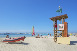Lifeguard hut, Formentera, Balearic Islands, Spain
