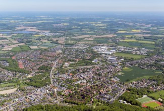 Aerial view, Schwarzenbek, Schleswig-Holstein, Germany