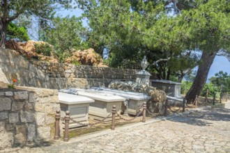 Burial site of the Garibaldi family on Isola Caprera, Arcipelago di La Maddalena National Park,