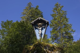 Wayside shrine at the pilgrimage church Maria Kirchental, Loferer Steinberge, Sankt Martin bei