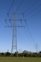 Overhead lines Power lines High-voltage lines Overhead electric lines on overhead line mast Power