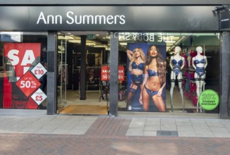 Ann Summers shop in town centre of Ipswich, Suffolk, England, UK