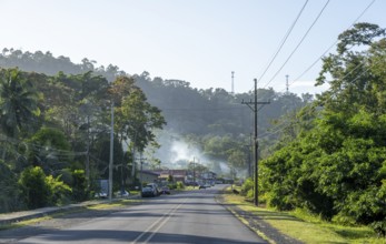 Road in rural Costa Rica, Limón province, Costa Rica